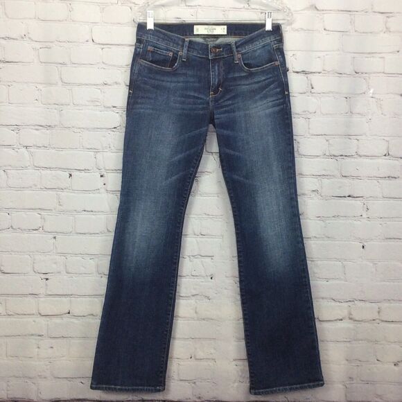 Abercrombie & Fitch Perfect Stretch Jeans Women's Size 6s 28 x 31 Emma Straight - Picture 1 of 12